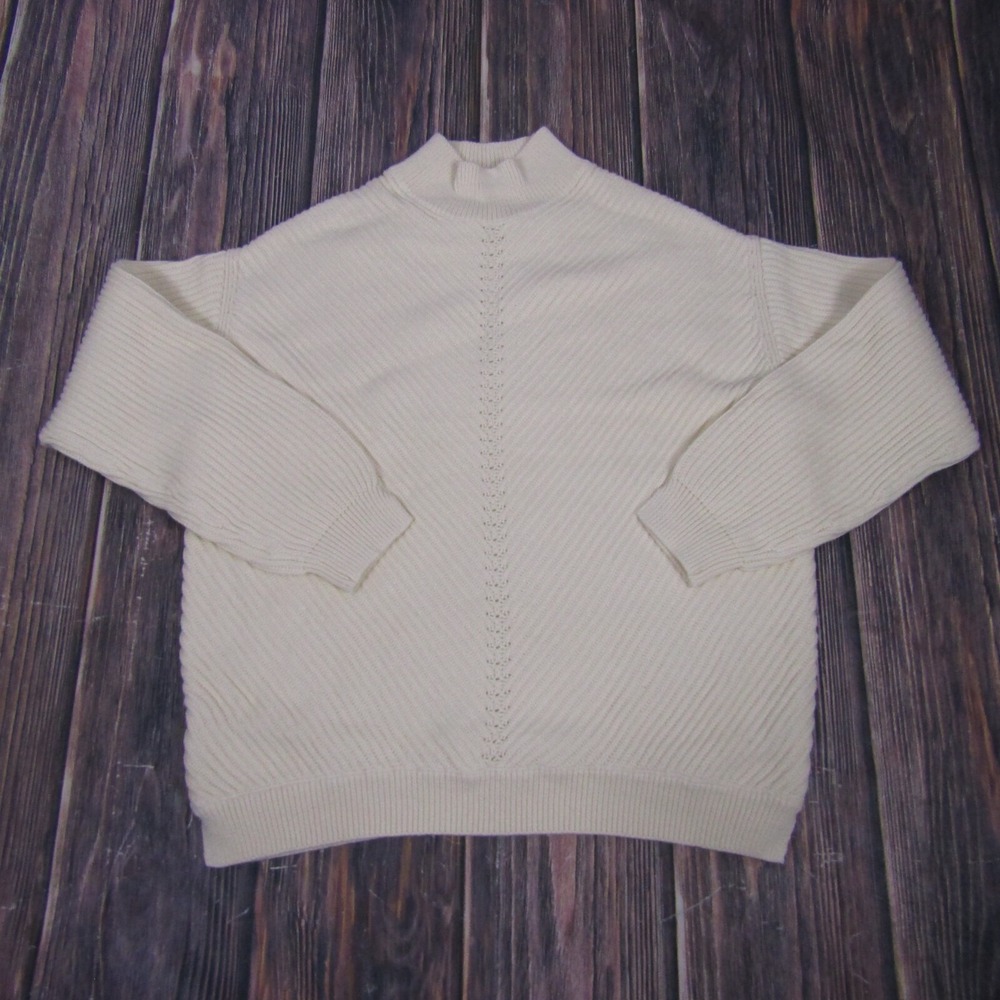 Marine Layer NEW NWT Womens XL Ivory White Skylar Turtleneck Sweater